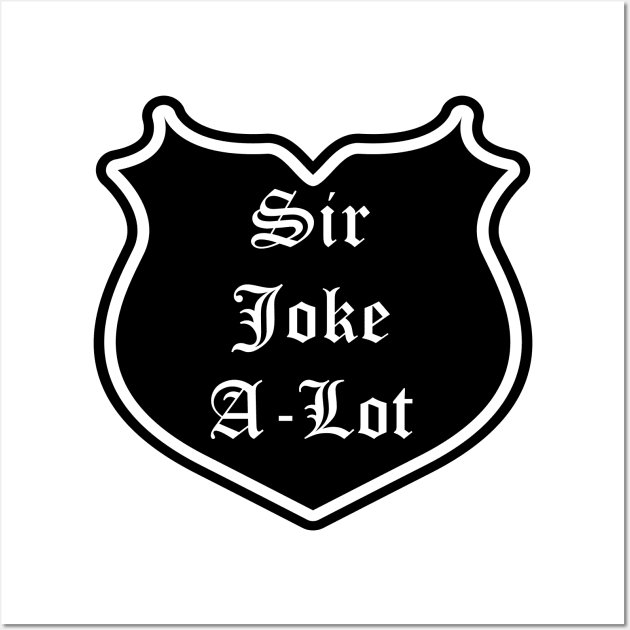 Sir Joke-A-Lot Emblem Wall Art by Red'n'Rude